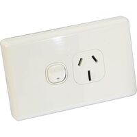 HORIZONTAL WALL POWER OUTLET 15A 