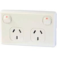 DOUBLE POLE SWITCHED DUAL POWER OUTLET 