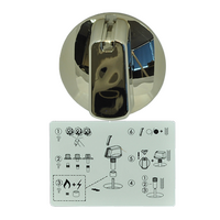 Genuine Knob Single- Universal Kit Chrome, 55mm Skirt For Westinghouse Spare Part No: UK-55C1